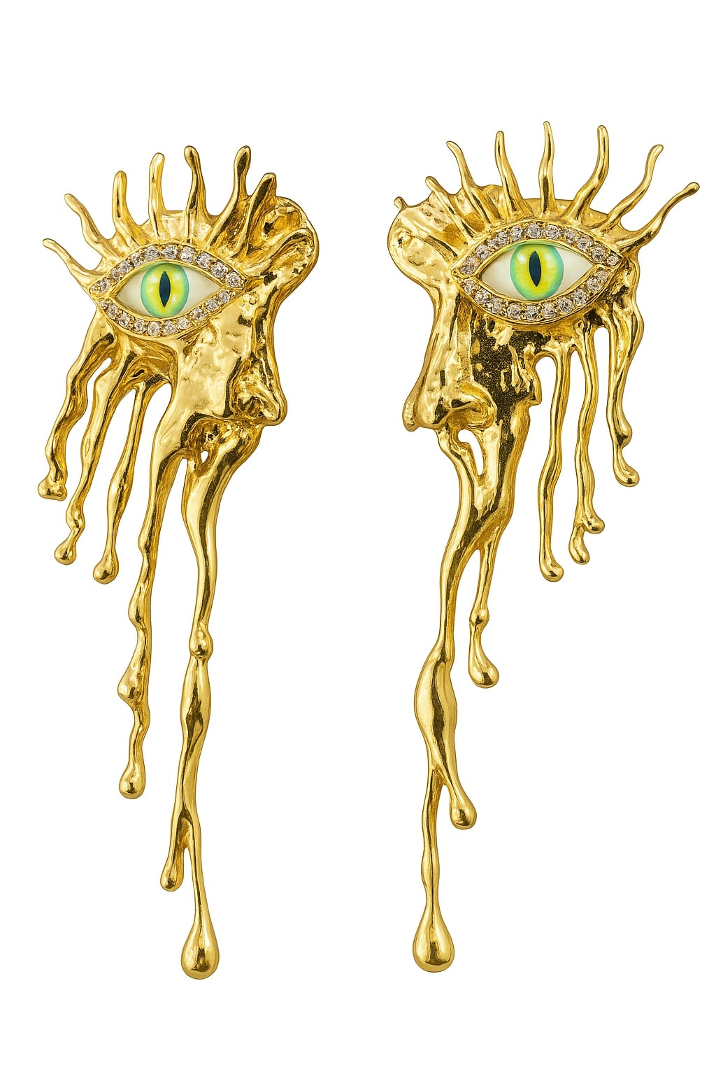 Melting Gaze Eye Earrings