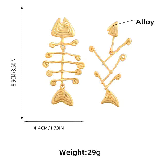 Fishbone Quirk Earrings