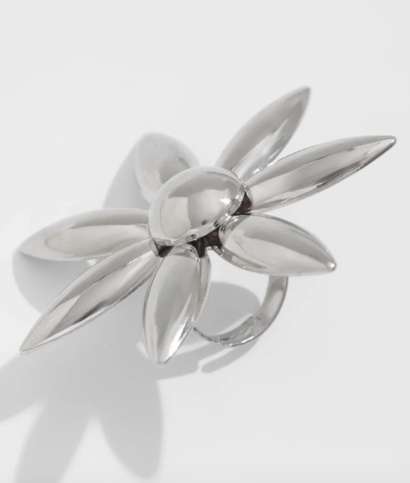 Silver Bloom Ring