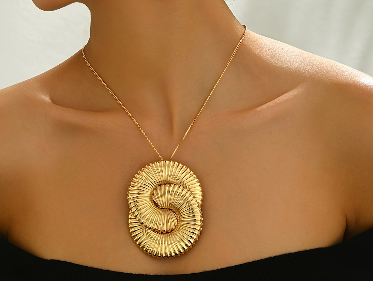 Spiral Statement Necklace