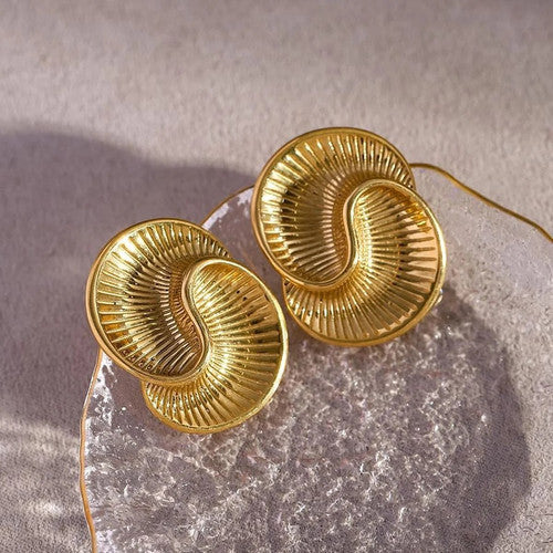 Spiral Statement Earrings