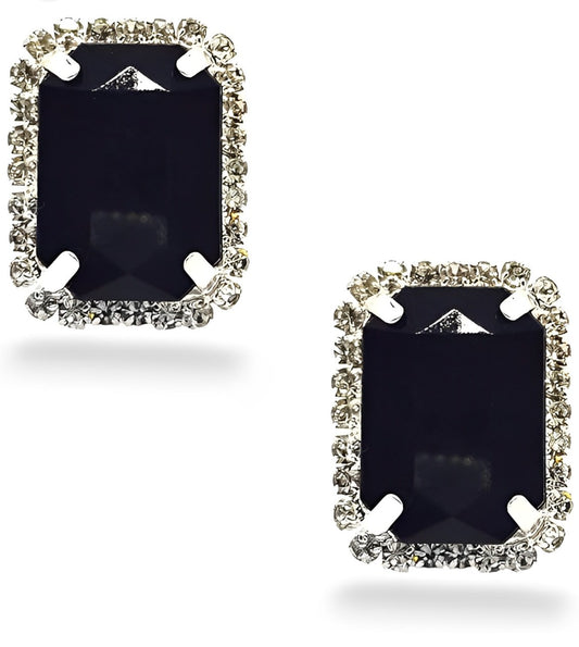 Black Stud Earrings