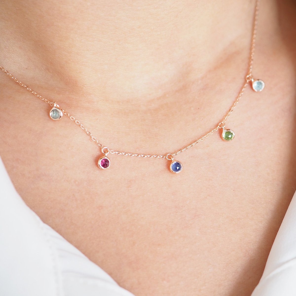 Multi-Colour Charms Necklace