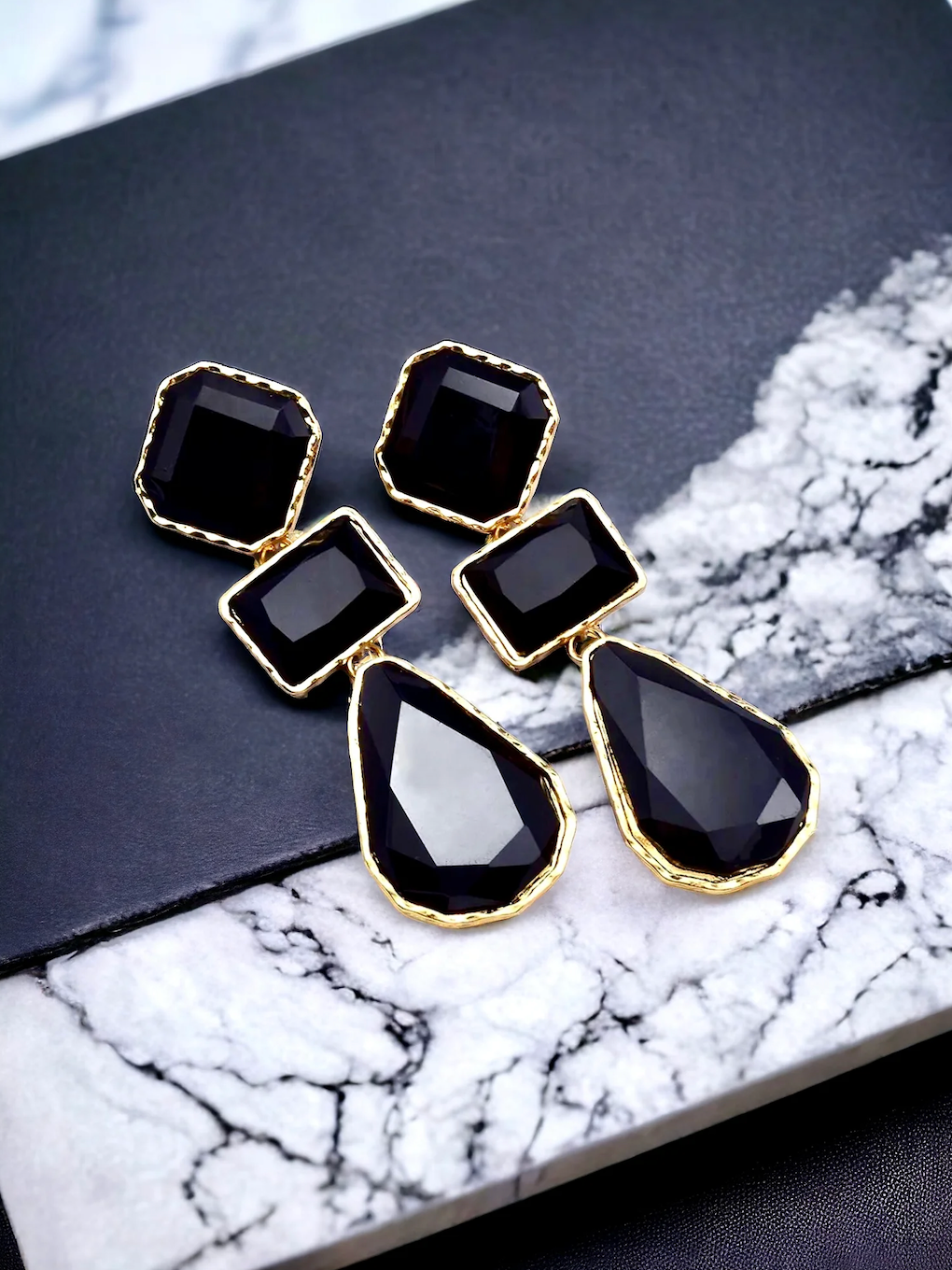 Black earrings | Ivor Jewels