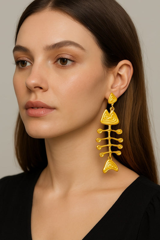 Fishbone Quirk Earrings
