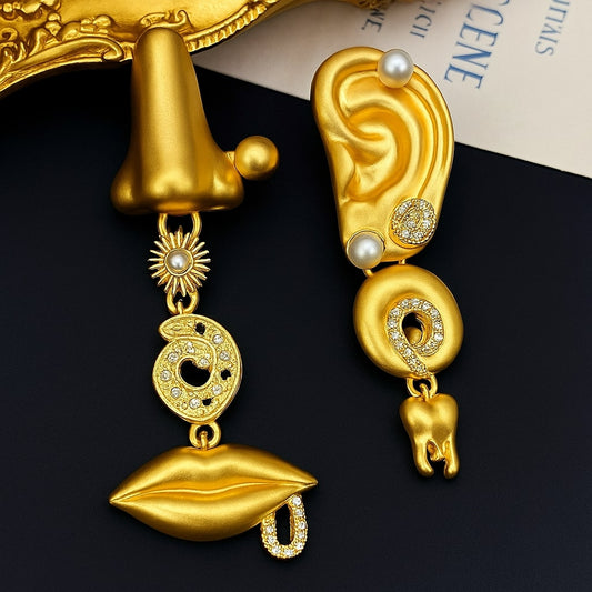 Abstract Anatomy Statement Earrings