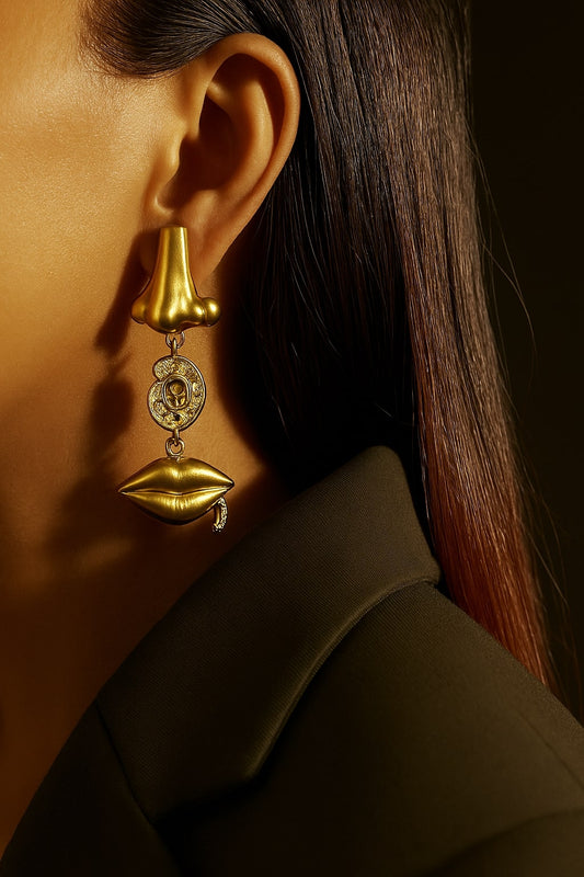 Abstract Anatomy Statement Earrings