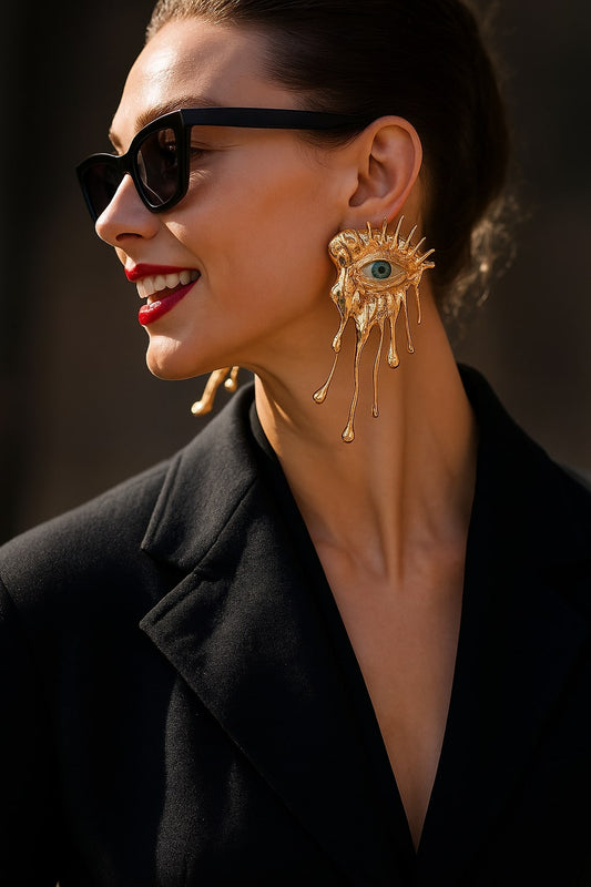 Melting Gaze Eye Earrings