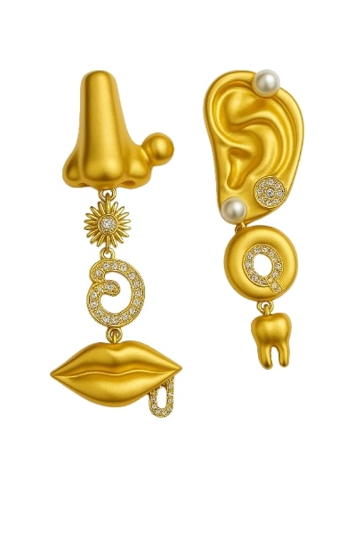 Abstract Anatomy Statement Earrings