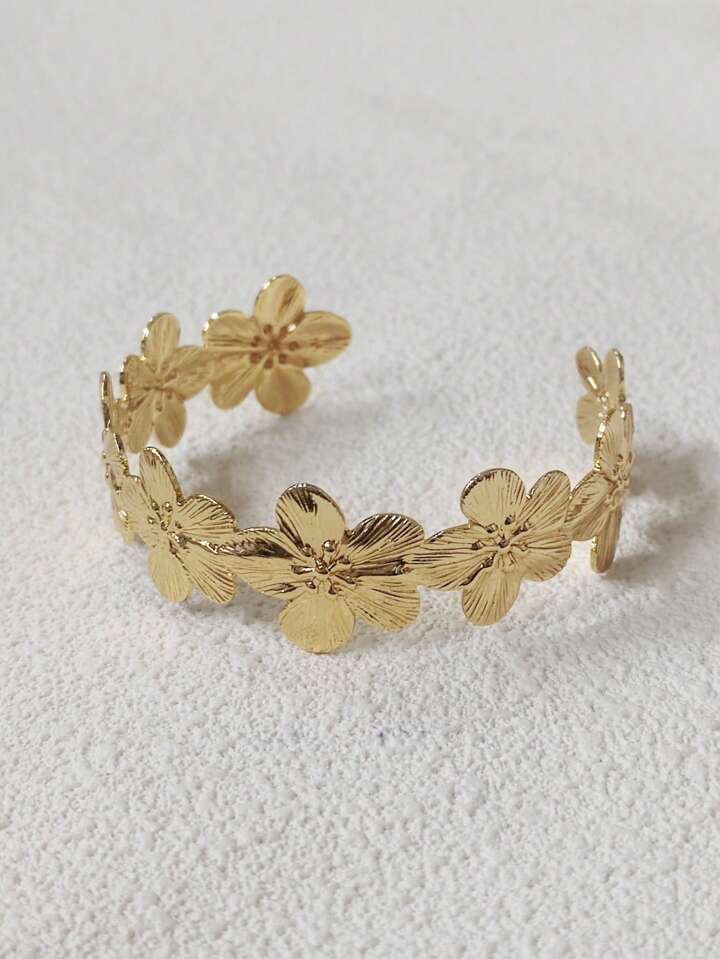 Flower Cuff Bracelet | Ivor Jewels
