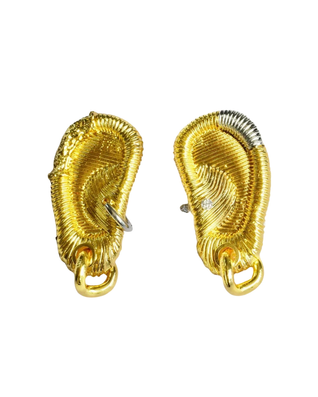 Golden whisper earrings | Ivor Jewels