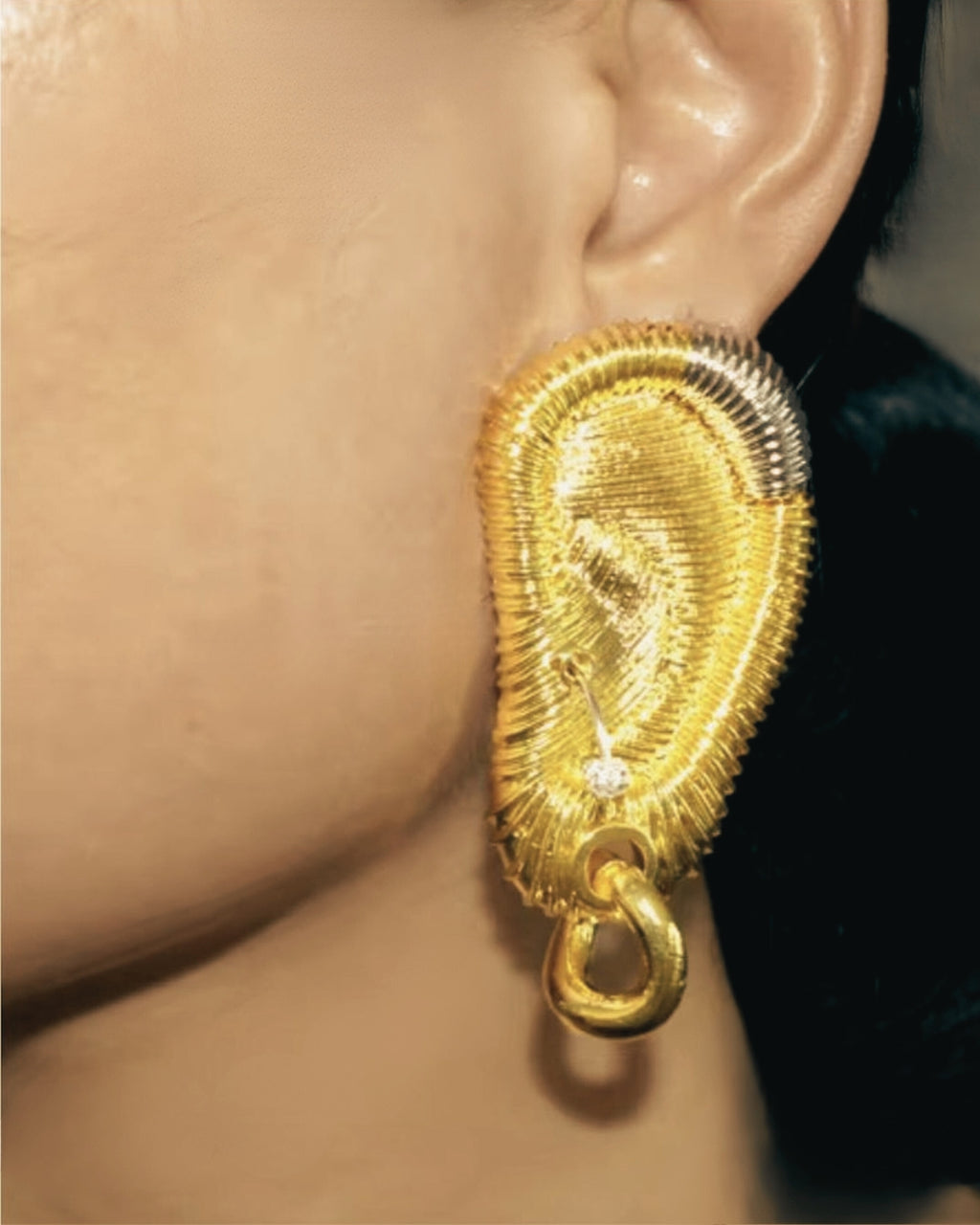 Golden whisper earrings | Ivor Jewels
