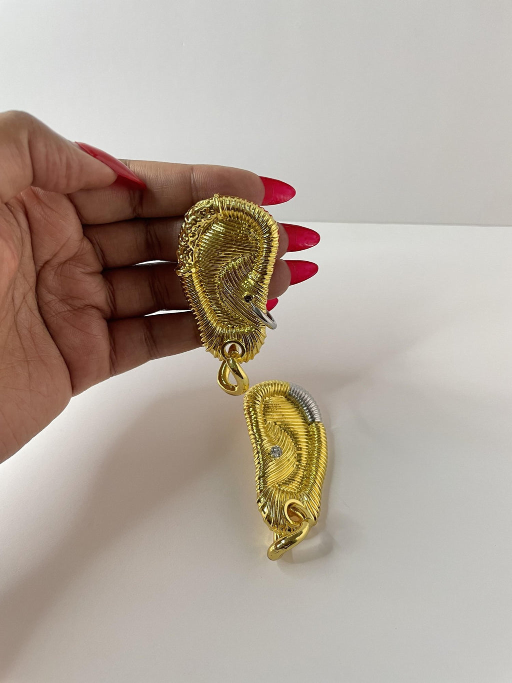 Golden whisper earrings | Ivor Jewels