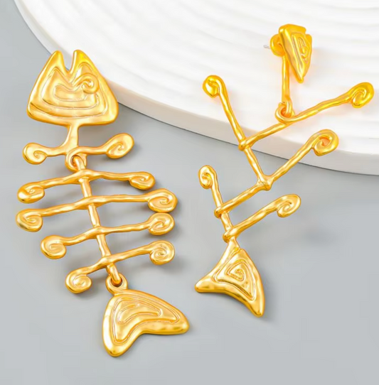 Fishbone Quirk Earrings