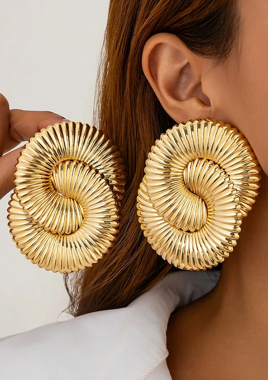 Spiral Statement Earrings