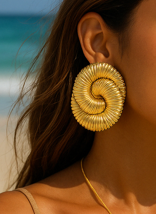 Spiral Statement Earrings