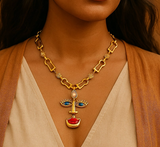 Picasso Muse Pendant Necklace