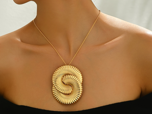 Spiral Statement Necklace