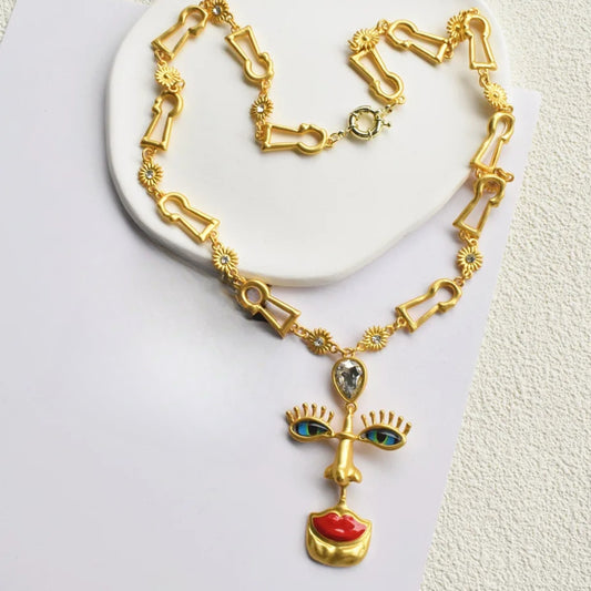 Picasso Muse Pendant Necklace