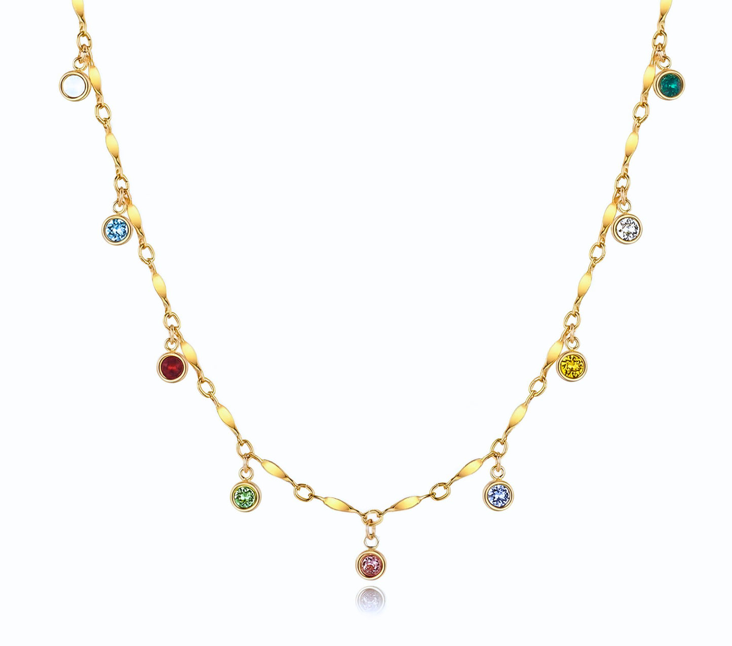 Multi-Colour Charms Necklace