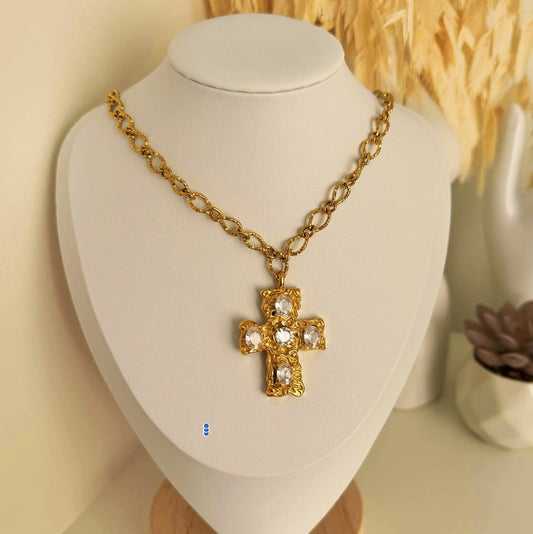 Saint Cross Layered Necklace