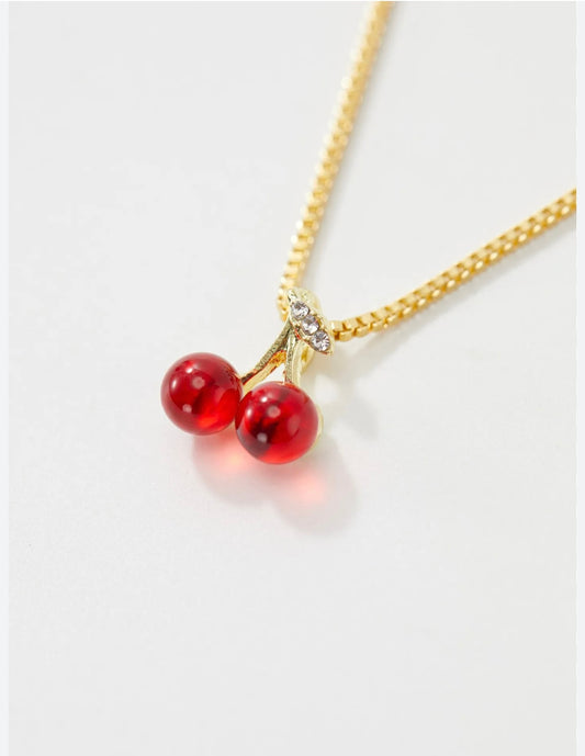 Red Cherry Necklace